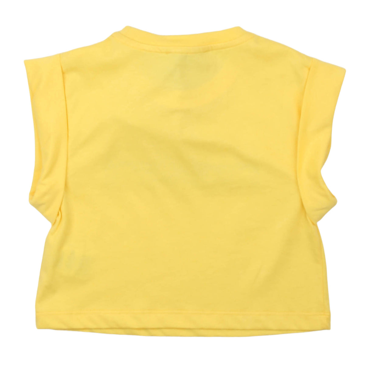 msgm - JERSEY T-SHIRT GIRL PRIMROSE YELLOW