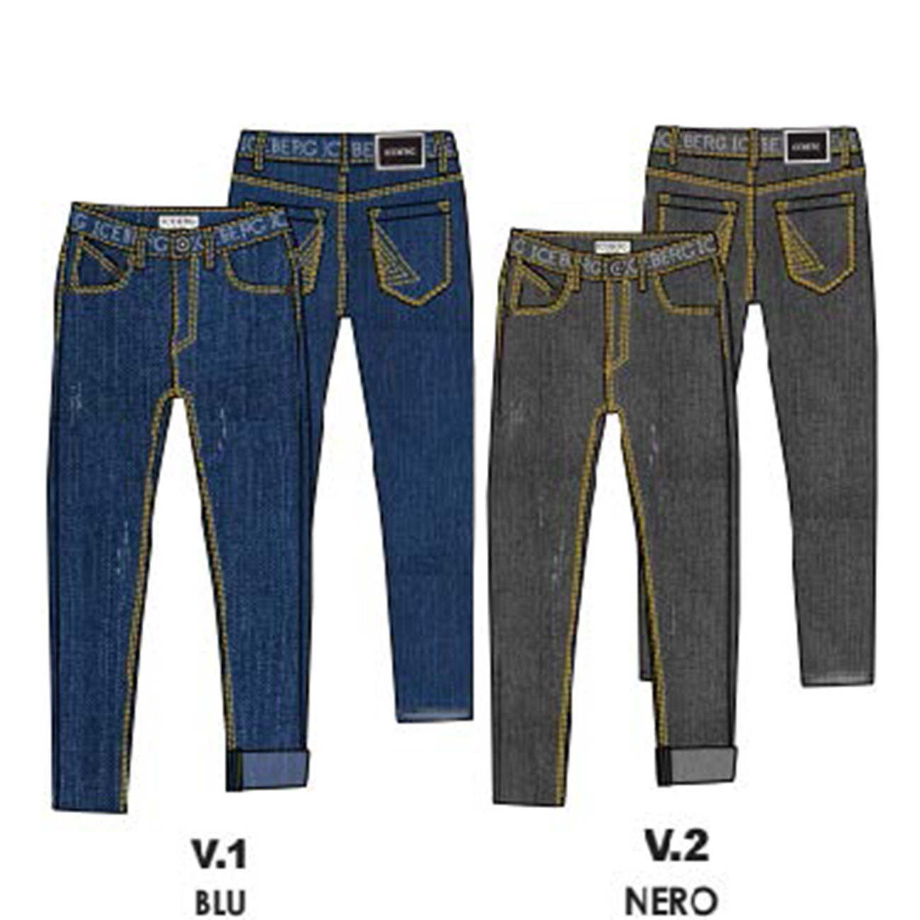 iceberg - PANTALONE IN DENIM