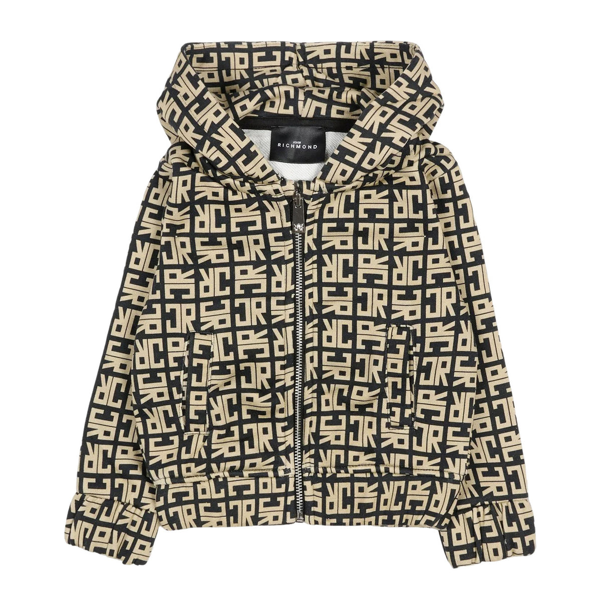 john richmond - FELPA CON ZIP CAMARI
