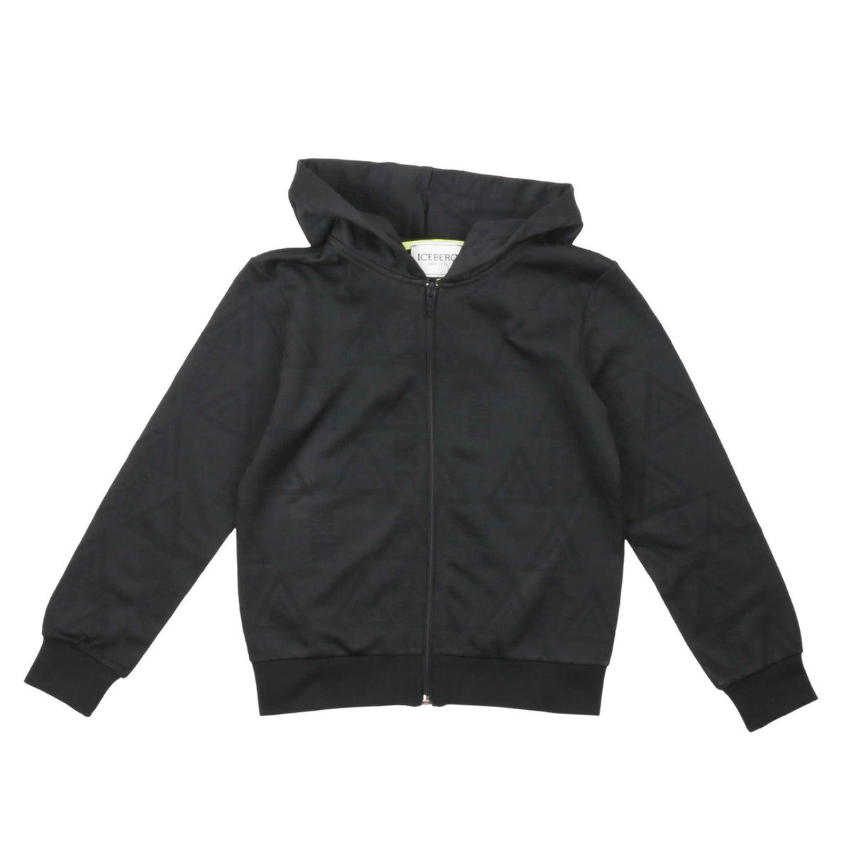iceberg - FELPA CON ZIP E CAPPUCCIO