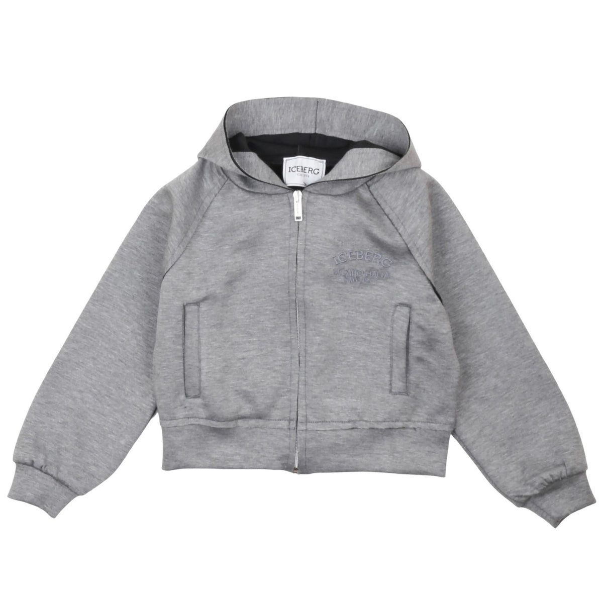 iceberg - FELPA CON ZIP E CAPPUCCIO