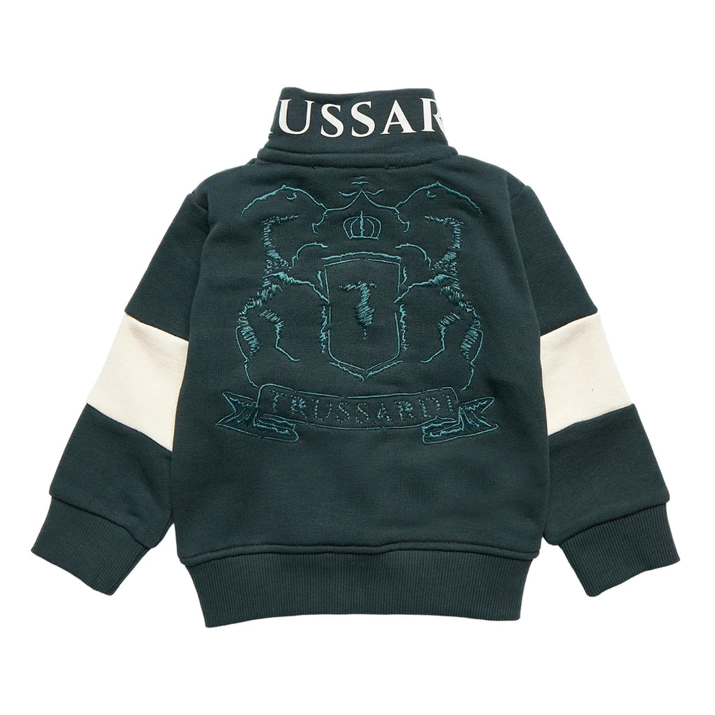 trussardi - FELPA CON ZIP ASOYI