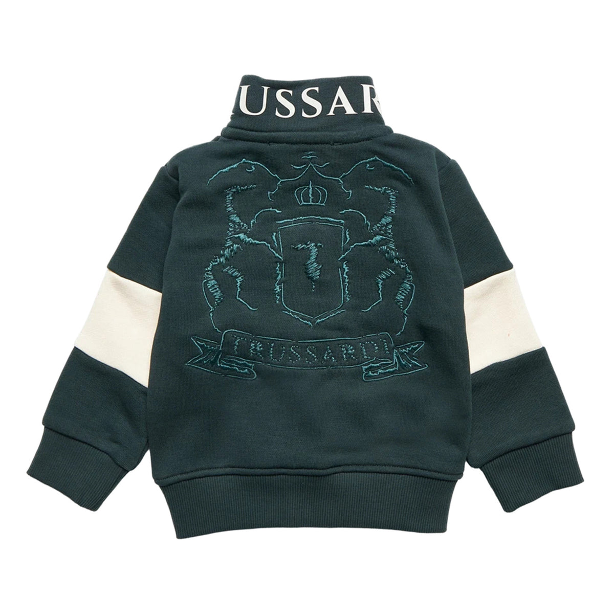 trussardi - FELPA CON ZIP ASOYI