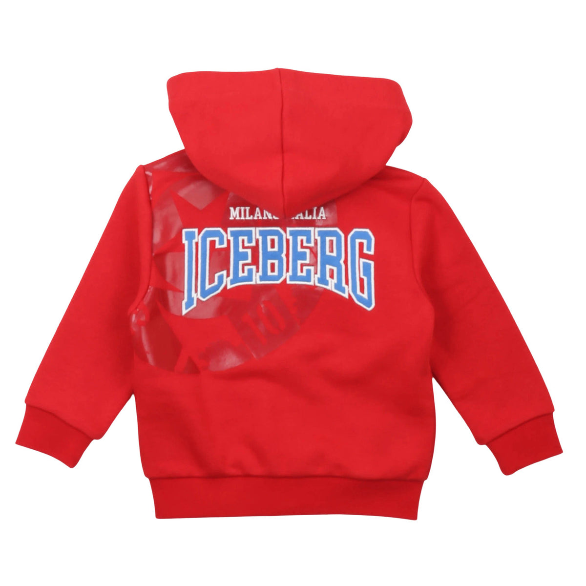 iceberg - FELPA CON ZIP E CAPPUCCIO