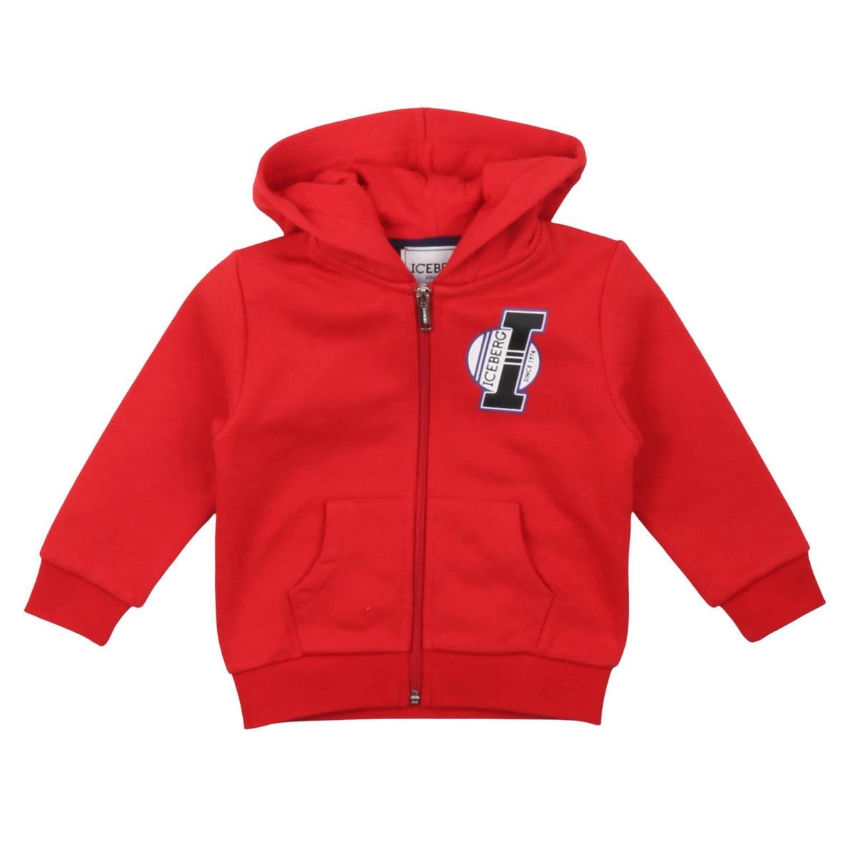 iceberg - FELPA CON ZIP E CAPPUCCIO