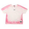 msgm - JERSEY AIRBRUSHED T-SHIRT GIRL PINK LILA