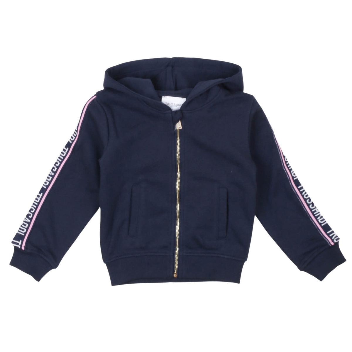 trussardi - FELPA CON ZIP NORTES