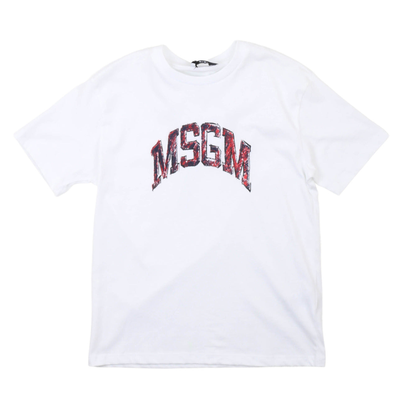 msgm - JERSEY T-SHIRT GIRL BIANCO/WHITE