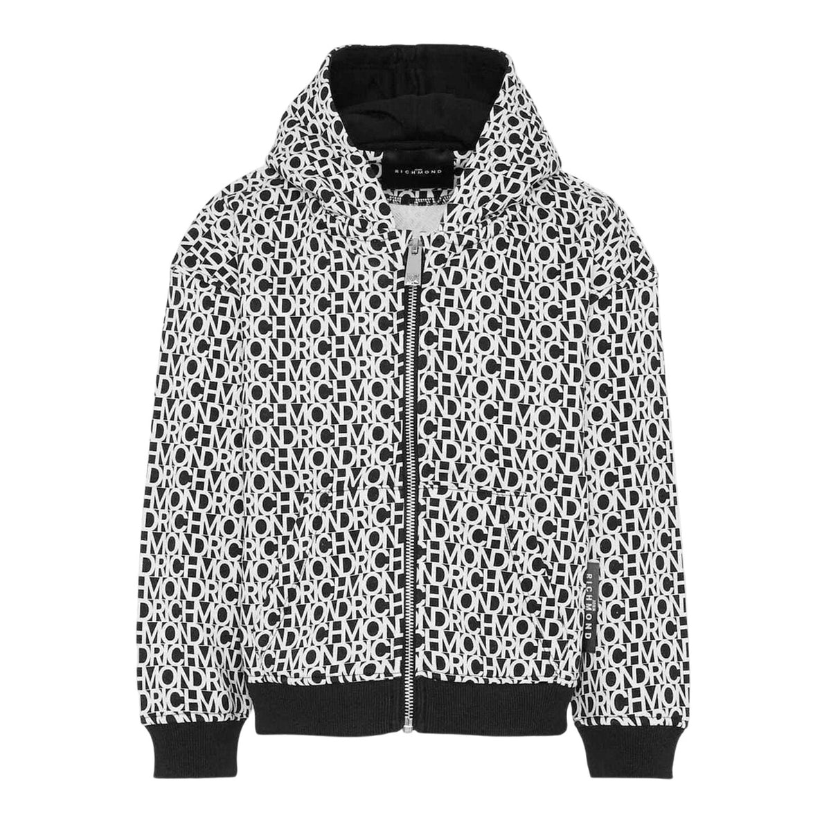 john richmond - FELPA CON ZIP ZEYET