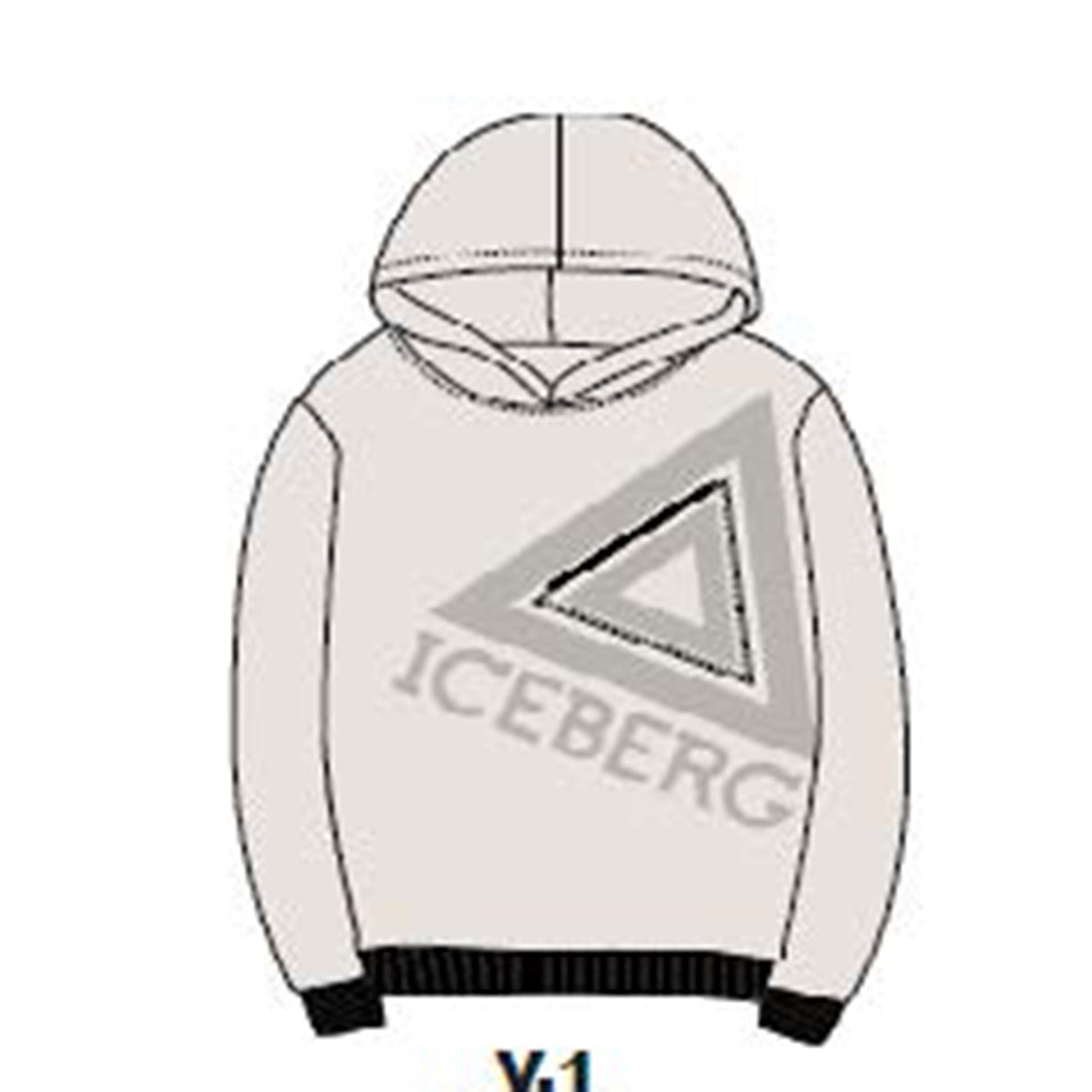 iceberg - FELPA CON CAPPUCCIO