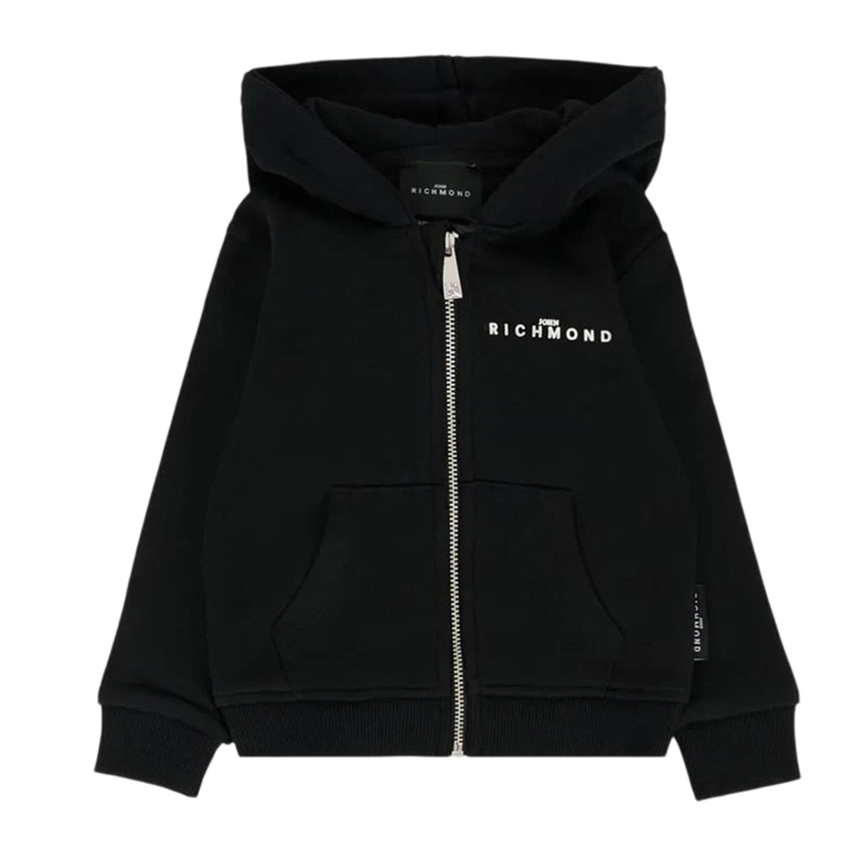 john richmond - COMPLETO FELPA CON ZIP E PANTALONI DROOPE