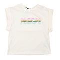 msgm - JERSEY T-SHIRT GIRL CREMA/CREAM