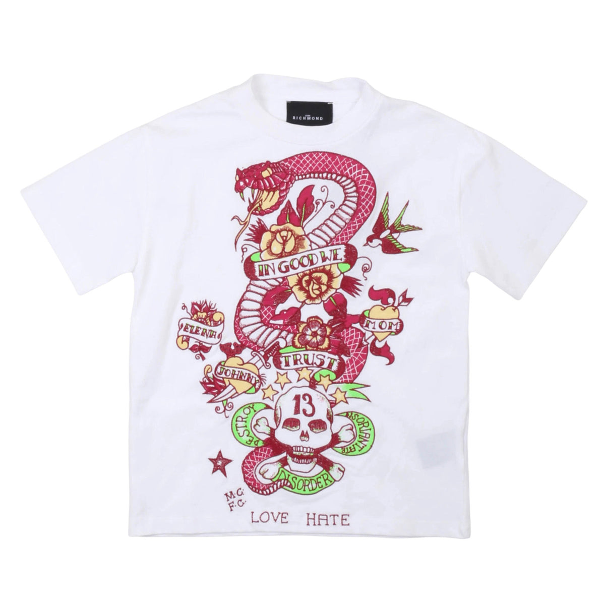 john richmond - T-SHIRT OVERSIZE NEZOB
