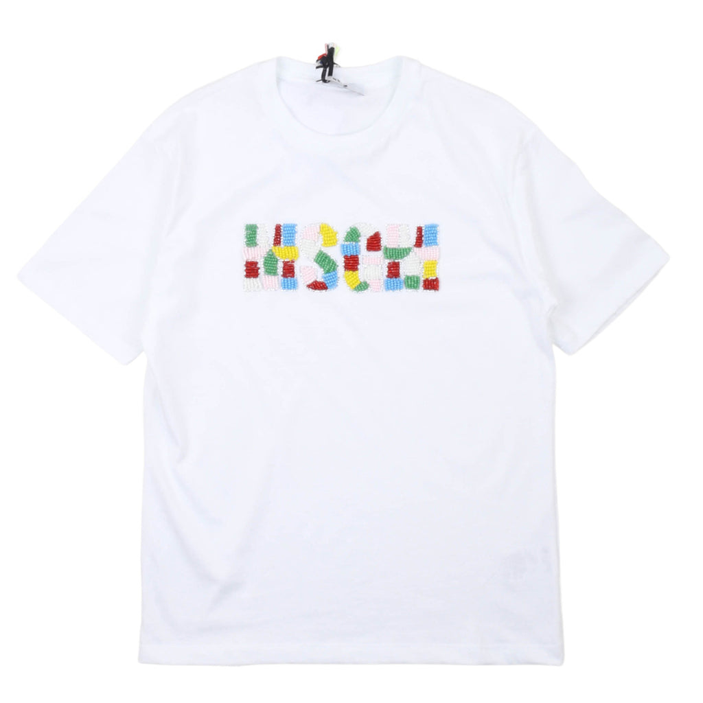 msgm - JERSEY T-SHIRT GIRL BIANCO/WHITE